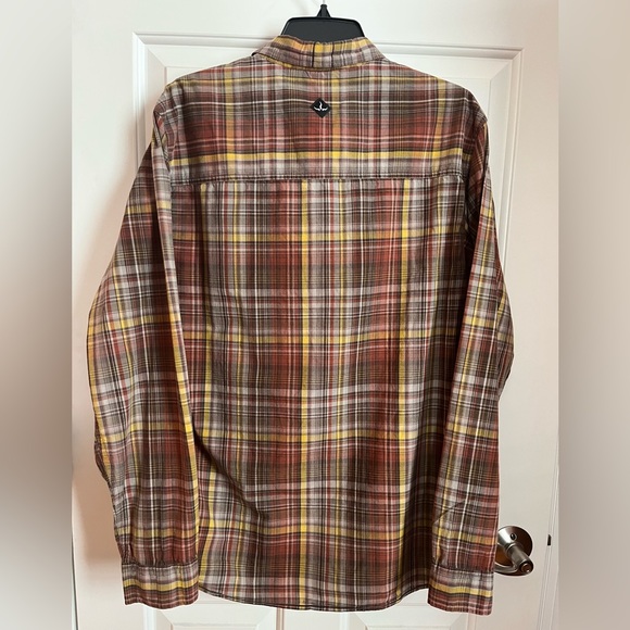 PrAna plaid button down size large - Picture 2 of 4